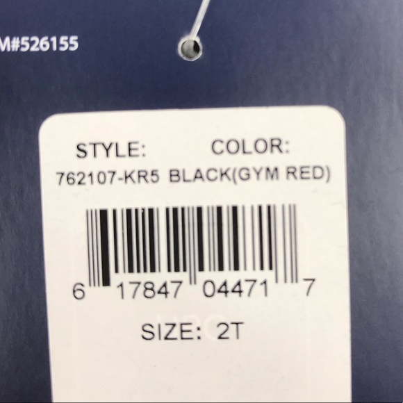 Nike Sweatpants, Black, Red, 2T - Picture 5 of 6